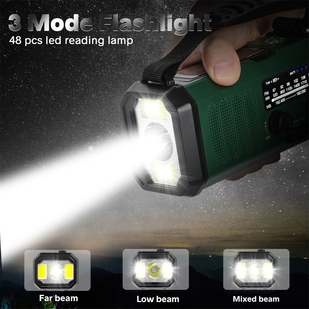 Emergency-Weather-Crank-Radio-Portable-Camping-Light-10000mAh-BatteryHand-CrankSolar-Powered-AMFM-Wi-2022608